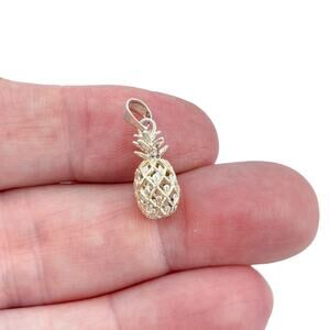 Vintage Sterling Silver 925 Pineapple Charm Pendant